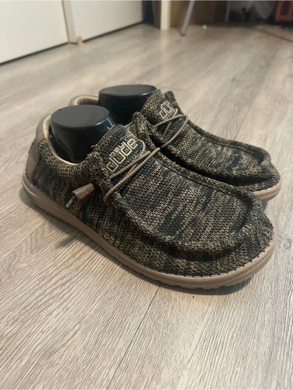 Hey Dude Mens Sz 10 Wally Shoes Knit Slip-On Loafer